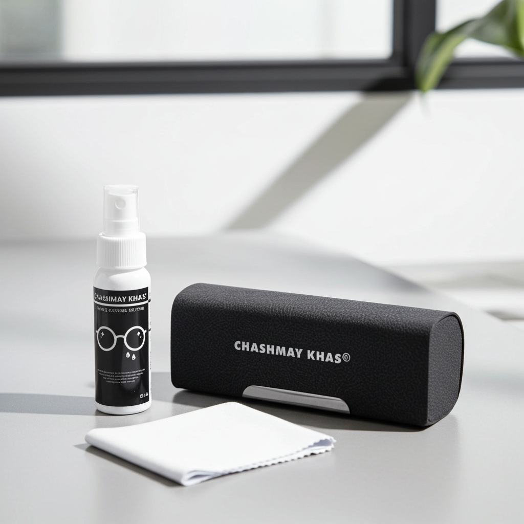 CHASHMAY KHAS® Premium Eyewear Cleaning Kit – 60ml Lens Spray, Microfiber Cloth & Stylish Hard Case - CHASHMAY KHAS®