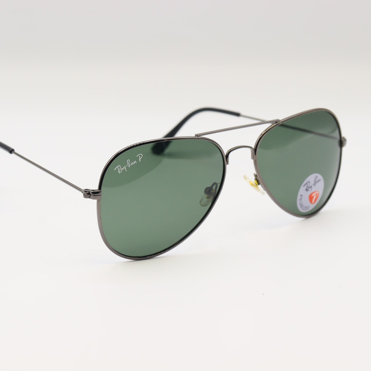 Chashmay Khas RayBan RB3025 polarized aviator sunglasses with metal frames and dark tinted lenses.