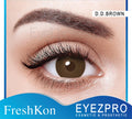 Medium Brown Prosthetic/IRIS Lens Freshkon for Damage eye