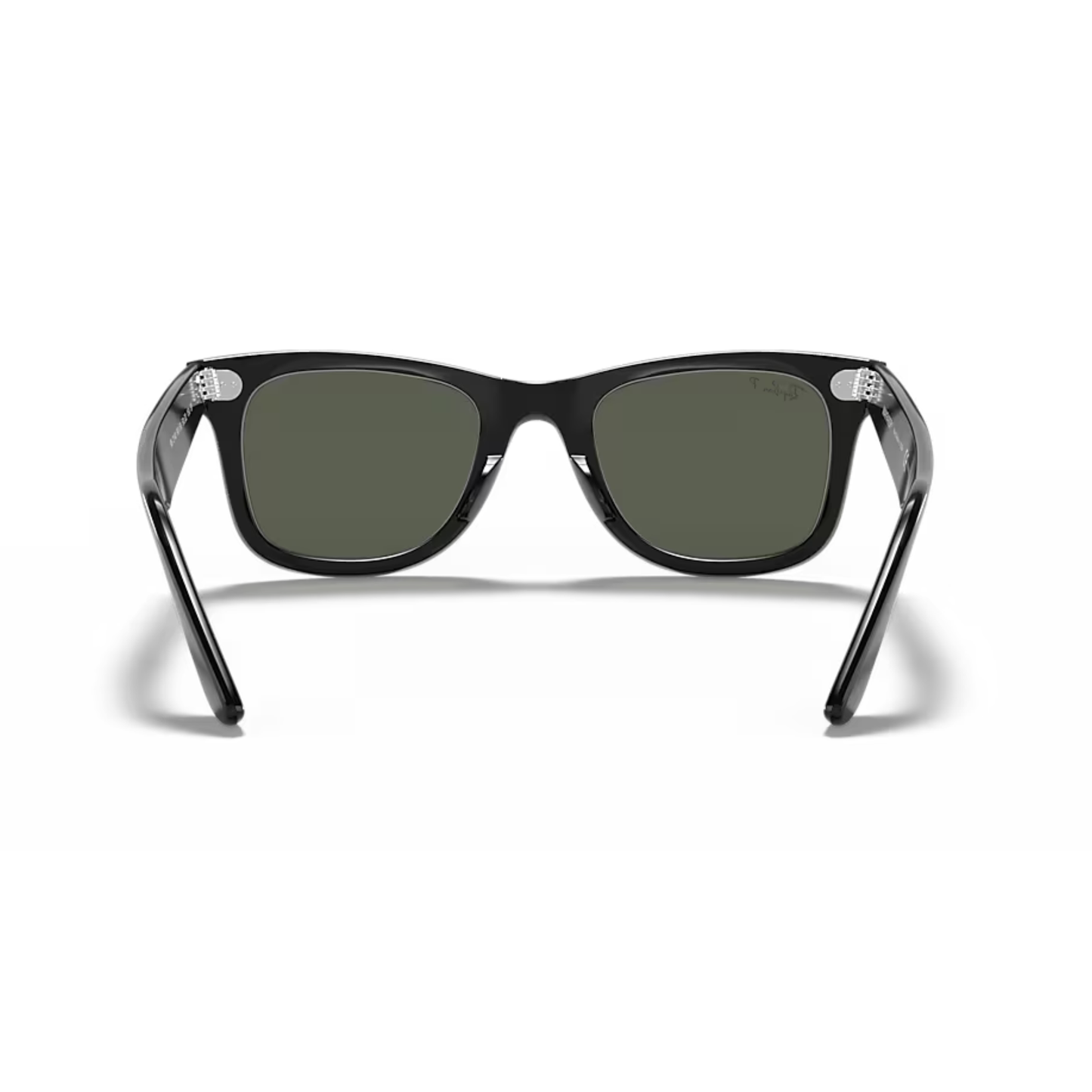 Chashmay Khas RayBan RB2140 Wayfarer Classic polarized sunglasses with green lenses and black frames.