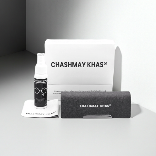CHASHMAY KHAS® Premium Eyewear Cleaning Kit – 60ml Lens Spray, Microfiber Cloth & Stylish Hard Case - CHASHMAY KHAS®