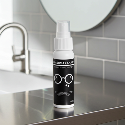 CHASHMAY KHAS® Premium Lens Cleaning Solution – 60ml Spray Bottle +  Free Branded Microfiber Cloth - CHASHMAY KHAS®