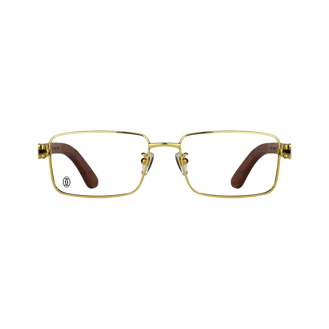 Cartier CT03362O Golden Glasses Frame Price in Pakistan | Chashmay Khas