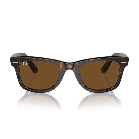 RayBan RB2140 Wayfarer Classic sunglasses with G-15 lenses, black frame, and iconic style, displayed on a neutral background.