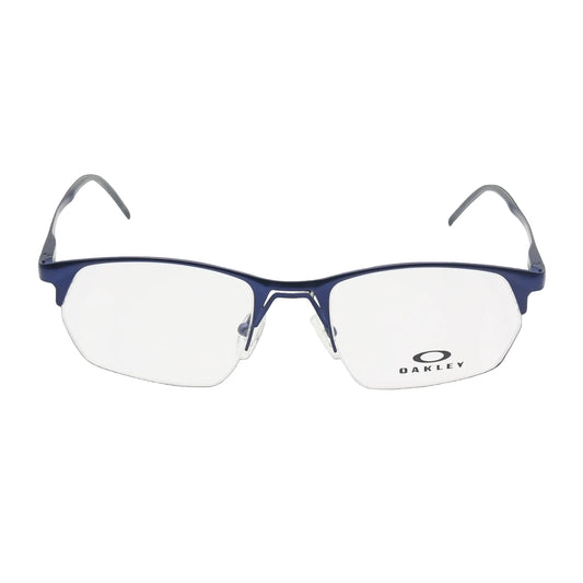 Chashmay Khas Oakley OX5142 semi-rimless spectacles with sleek frame and clear lenses, stylish eyewear for everyday use.