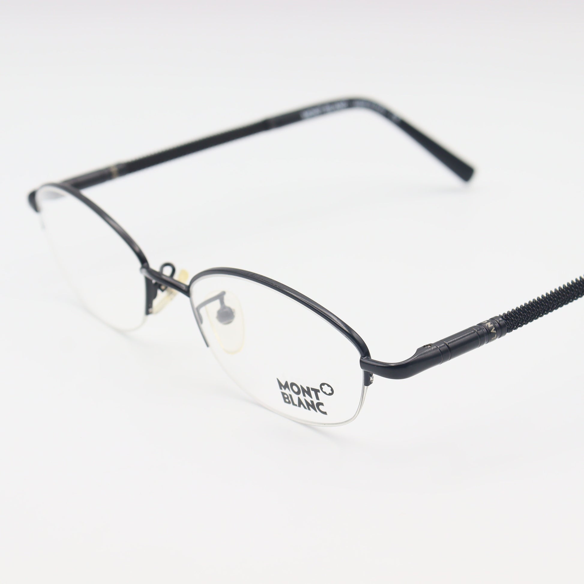 Montblanc Oval Halfrim luxury unisex spectacles by CHASHMAY KHAS® with sleek, elegant design and high-quality craftsmanship.