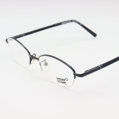 Montblanc Oval Halfrim luxury unisex spectacles by CHASHMAY KHAS® with sleek, elegant design and high-quality craftsmanship.