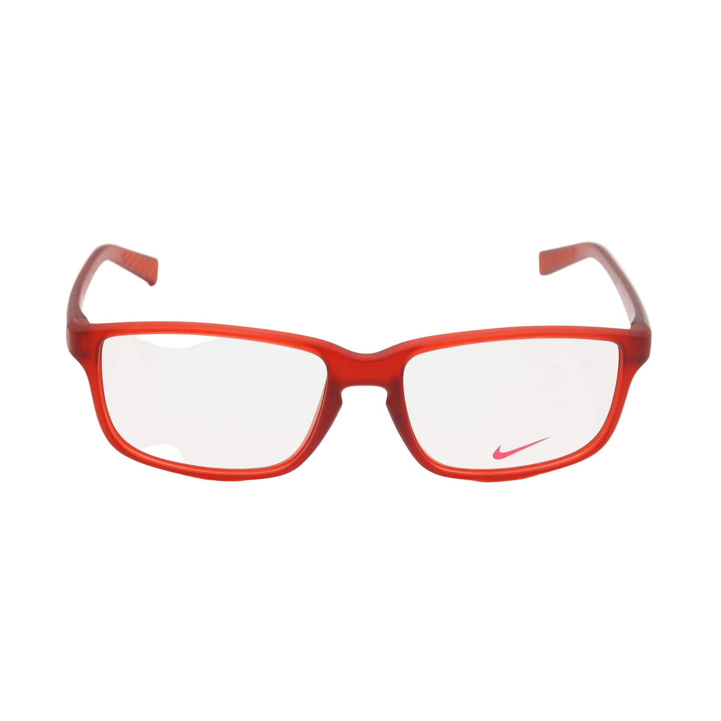 Nike red square lightweight sports eyeglasses by CHASHMAY KHAS® with a sleek, modern design and durable frame.