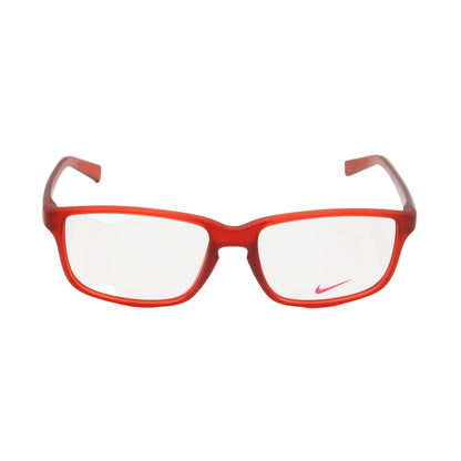 Nike red square lightweight sports eyeglasses by CHASHMAY KHAS® with a sleek, modern design and durable frame.