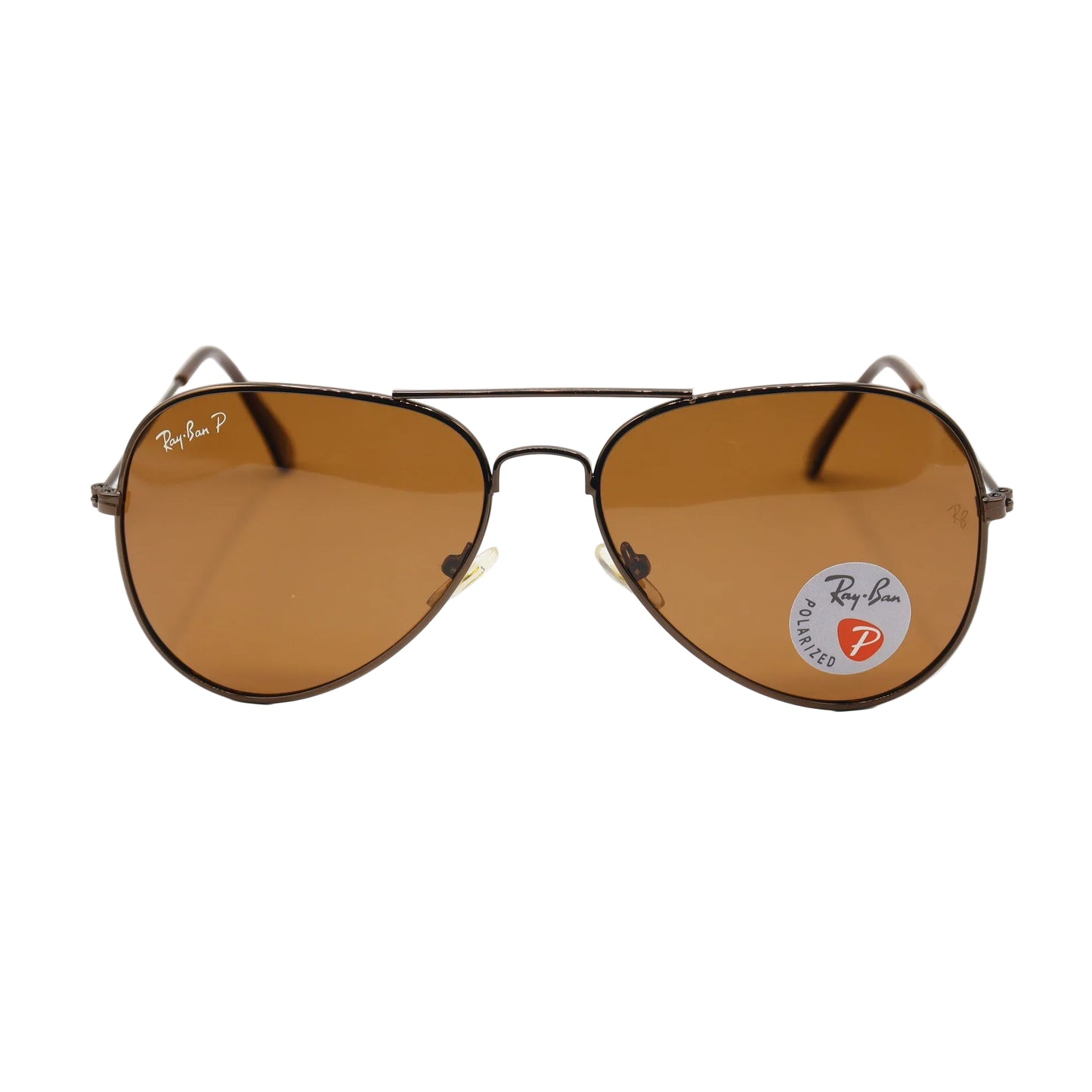 Chashmay Khas RayBan RB3025 polarized aviator sunglasses with metal frames and dark lenses, designed for outdoor sun protection.