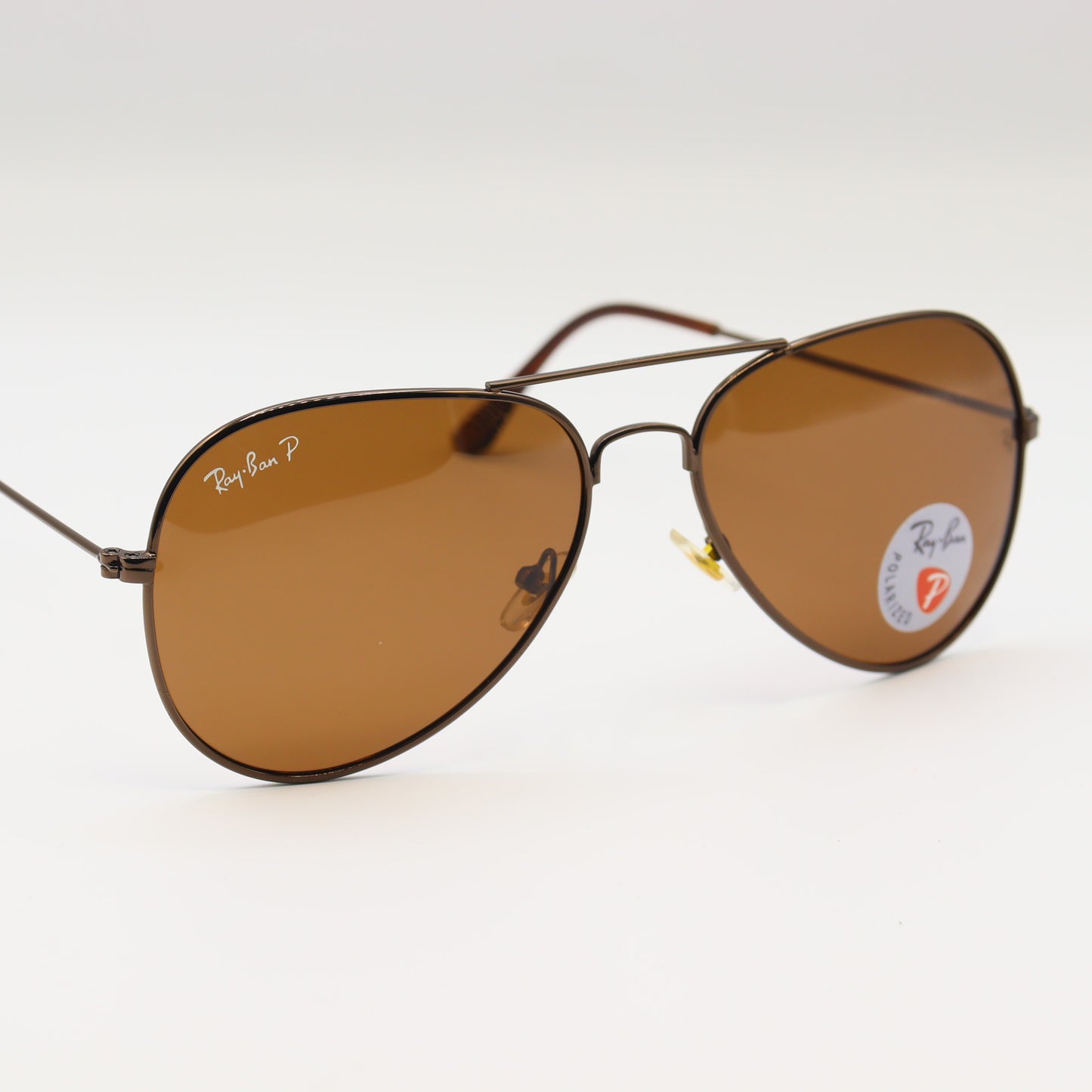 Chashmay Khas RayBan RB3025 polarized aviator sunglasses with metal frames and dark tinted lenses.