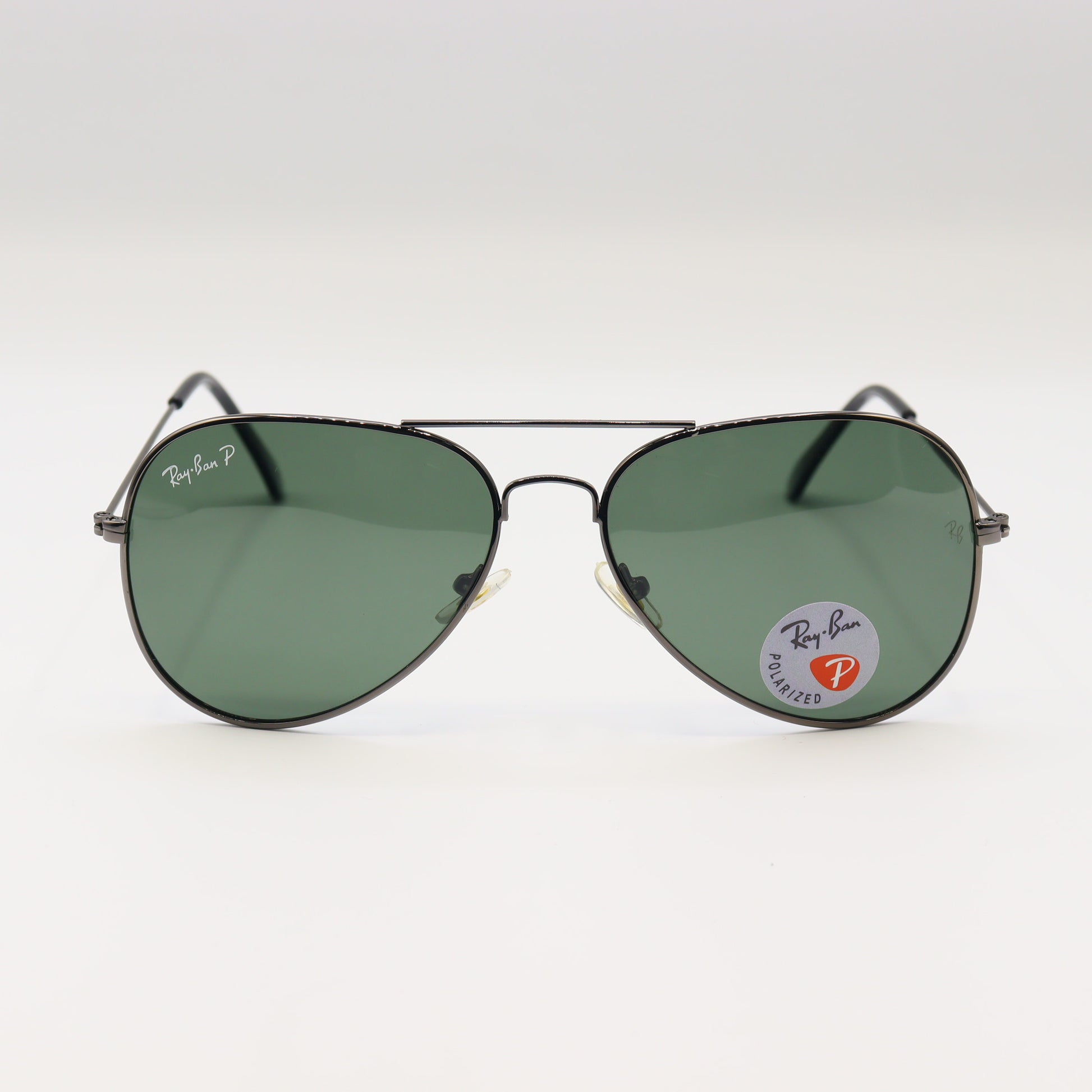 Chashmay Khas RayBan RB3025 polarized aviator sunglasses with metal frames and dark tinted lenses.
