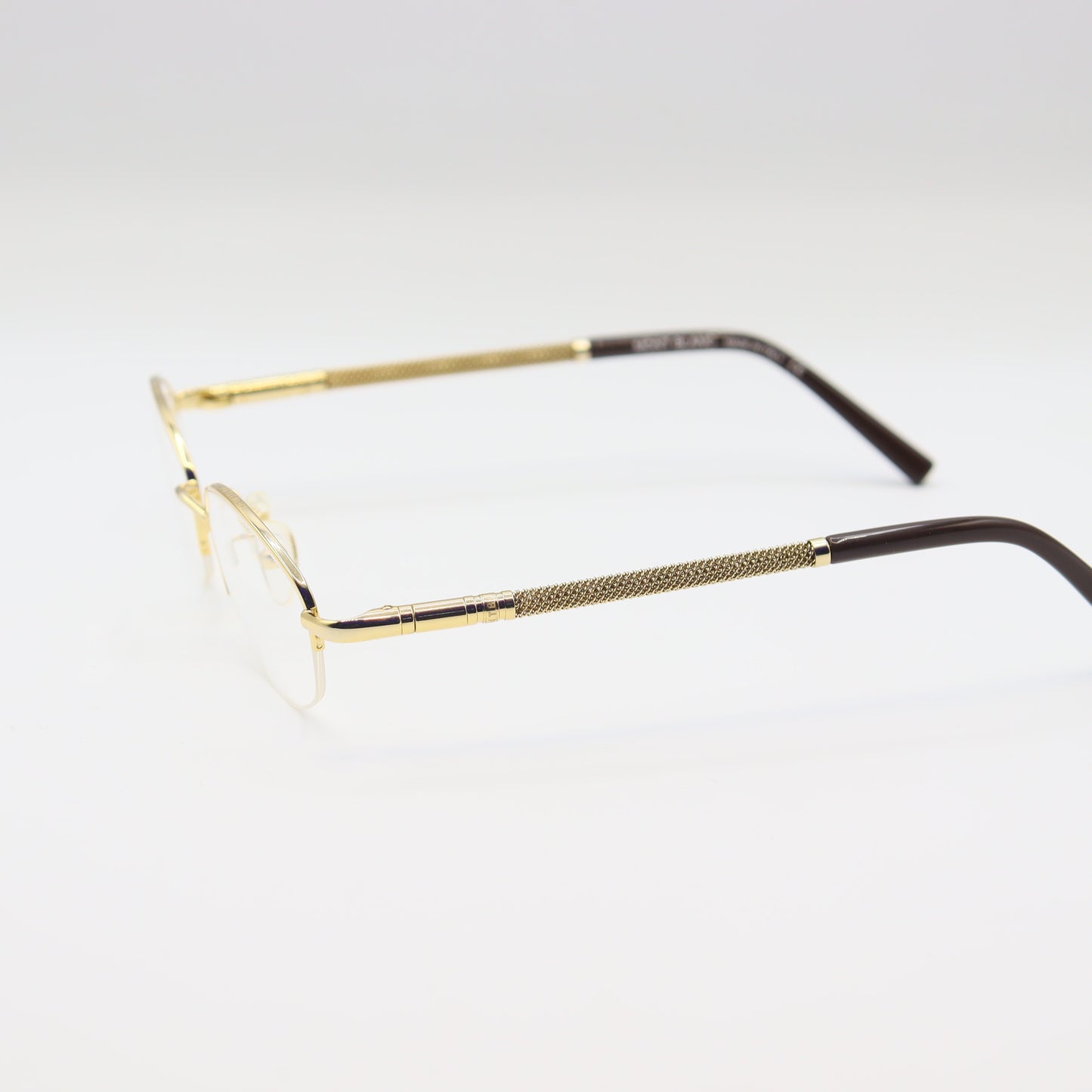Montblanc Oval Halfrim unisex eyeglasses by CHASHMAY KHAS® featuring sleek luxury spectacles with a modern design.