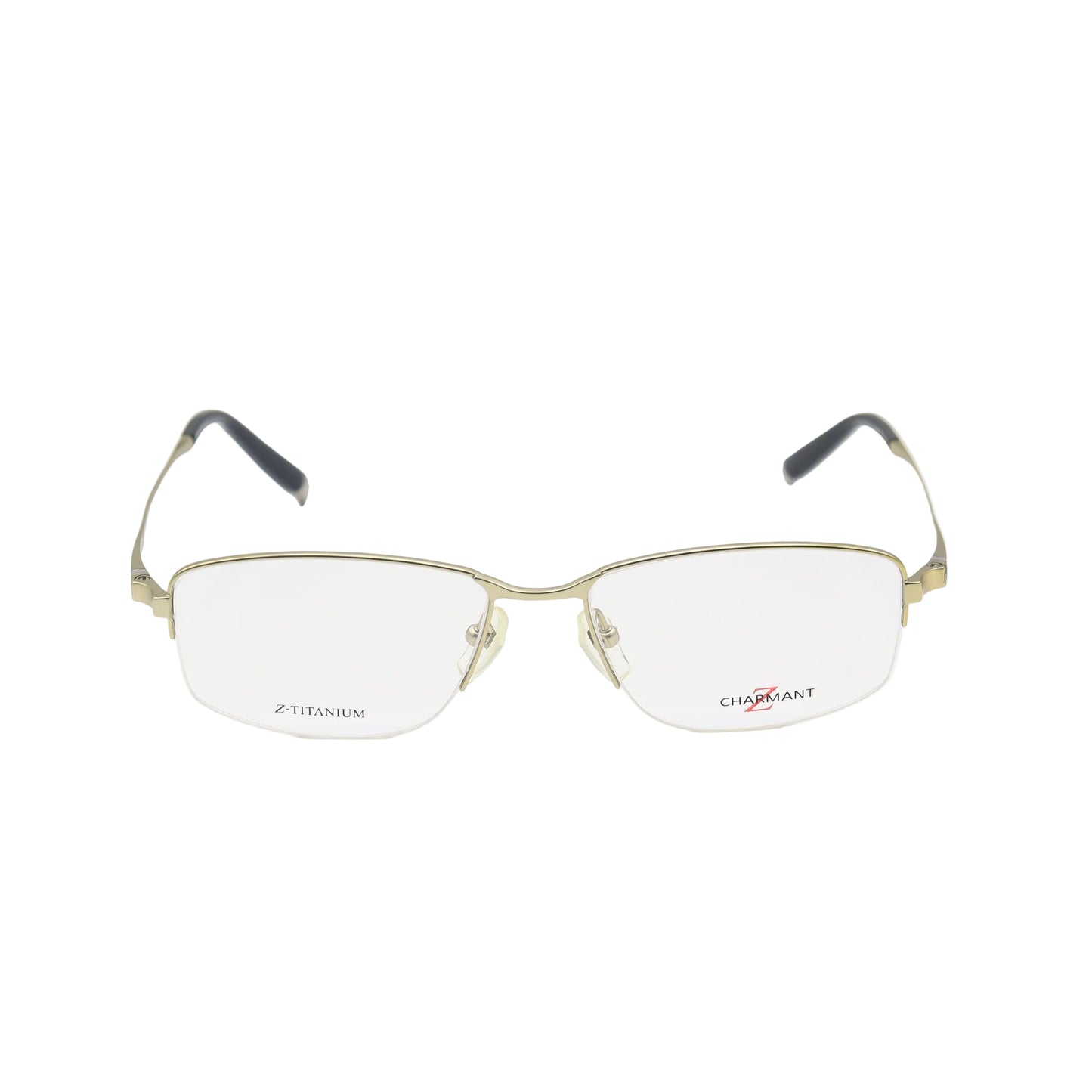 Gold rectangular Charmant Z-Titanium eyeglasses by CHASHMAY KHAS® with lightweight titanium frames, stylish and premium eyewear.