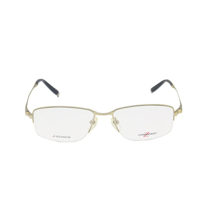 Gold rectangular Charmant Z-Titanium eyeglasses by CHASHMAY KHAS® with lightweight titanium frames, stylish and premium eyewear.