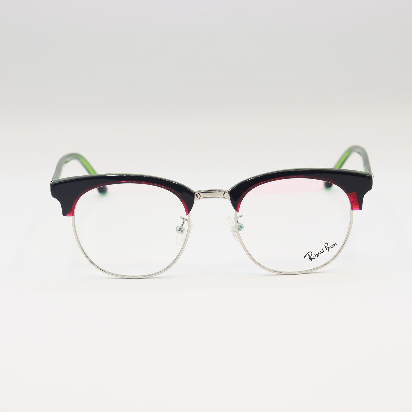 Round tortoiseshell eyeglasses by CHASHMAY KHAS® with classic design and metal temples, perfect for a sophisticated look.