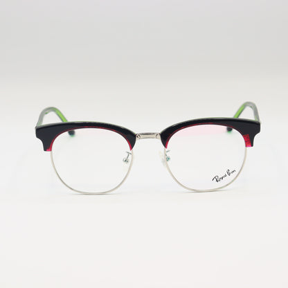 Round tortoiseshell eyeglasses by CHASHMAY KHAS® with classic design and metal temples, perfect for a sophisticated look.