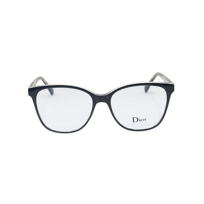 Dior black cat-eye eyeglasses with silver trim, luxury spectacle frames by CHASHMAY KHAS®.