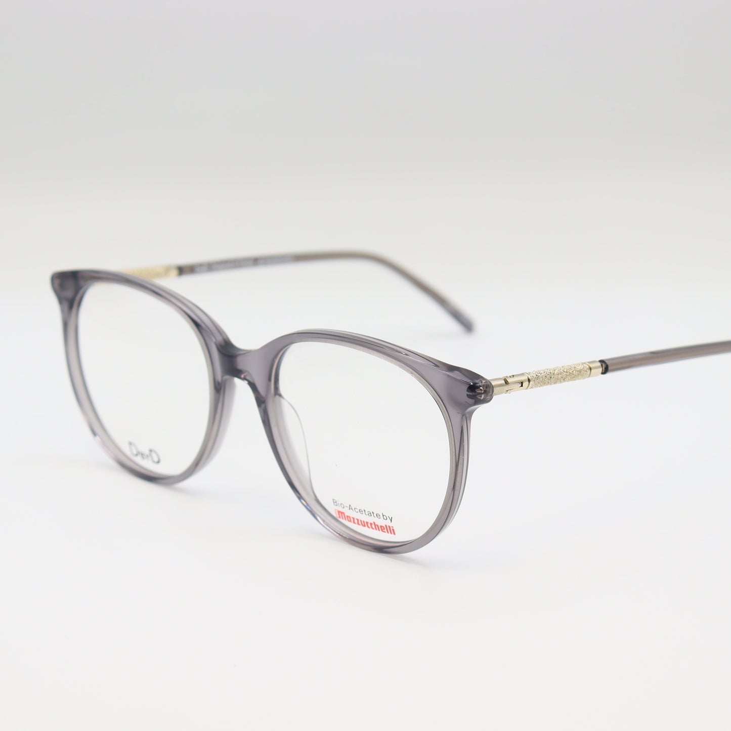 Elegant grey cat-eye bio-acetate glasses by CHASHMAY KHAS® featuring a stylish, vintage-inspired frame for women.