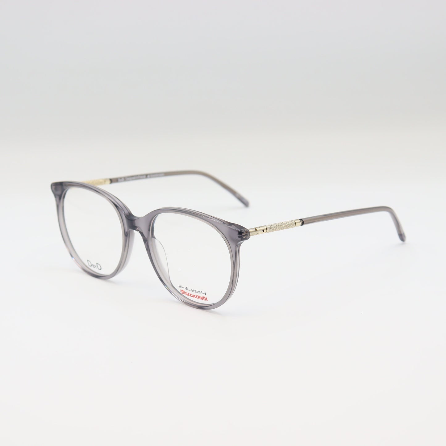 Elegant grey cat-eye bio-acetate spectacles by CHASHMAY KHAS® with a stylish frame and classic design.