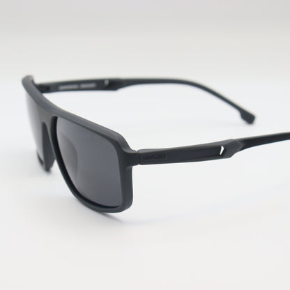 Chashmay Khas® Carrera x Ducati 22079 wraparound polarized sunglasses with black frames and dark lenses.
