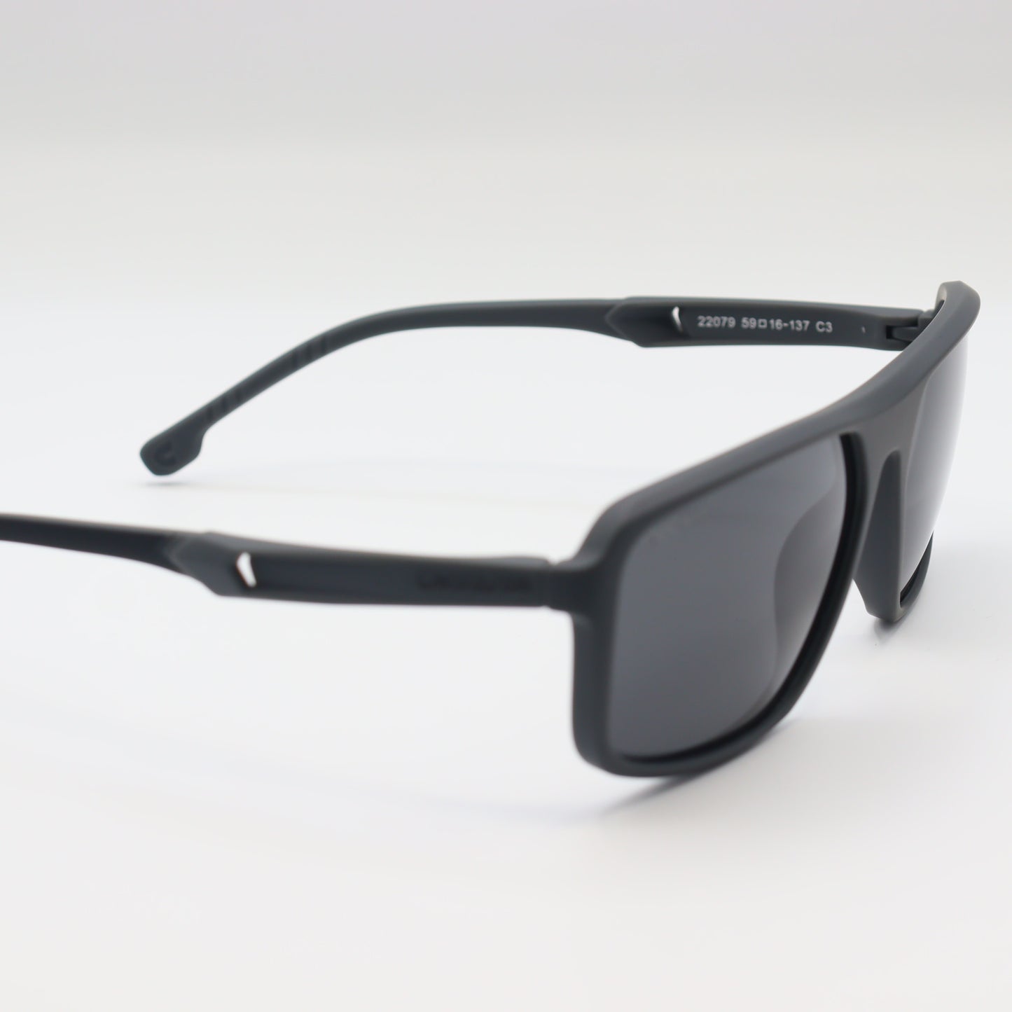 Chashmay Khas® Carrera x Ducati 22079 wraparound polarized sunglasses with sleek black frame and tinted lenses.