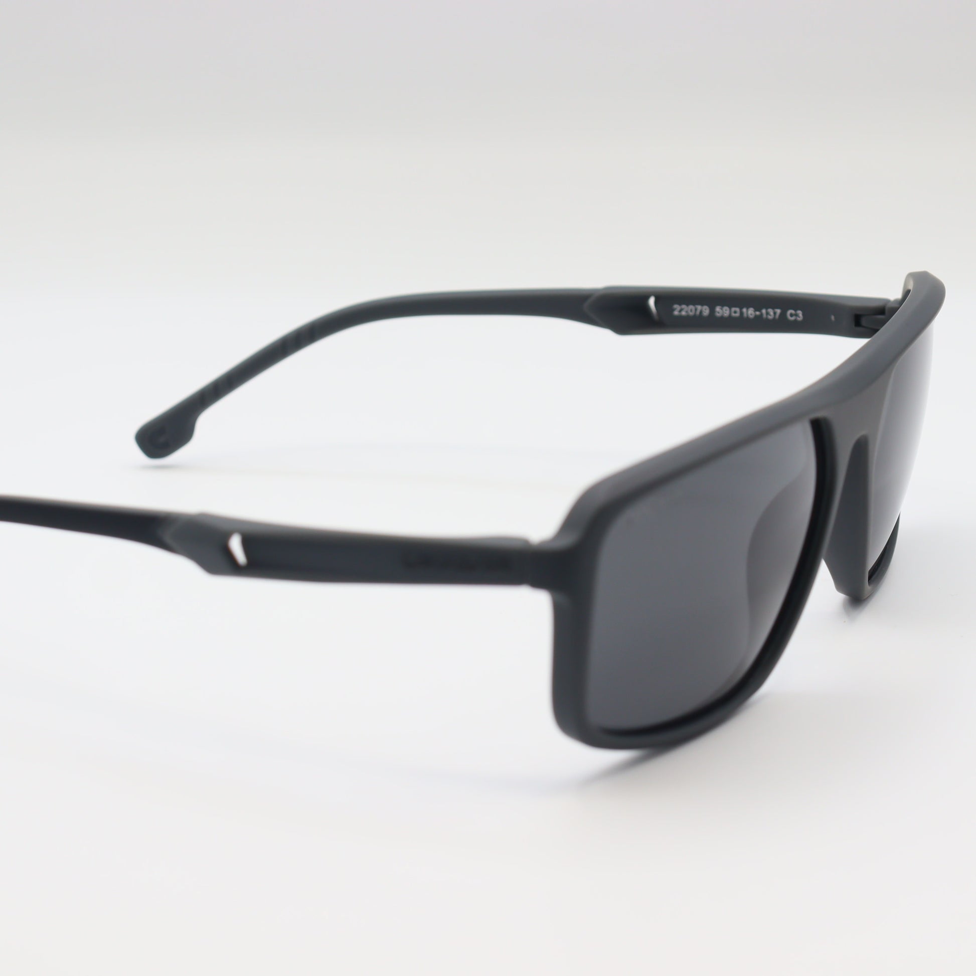 Chashmay Khas® Carrera x Ducati 22079 wraparound polarized sunglasses with sleek black frame and tinted lenses.