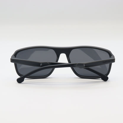 Chashmay Khas® Carrera x Ducati 22079 wraparound polarized sunglasses with sleek black frame and tinted lenses.