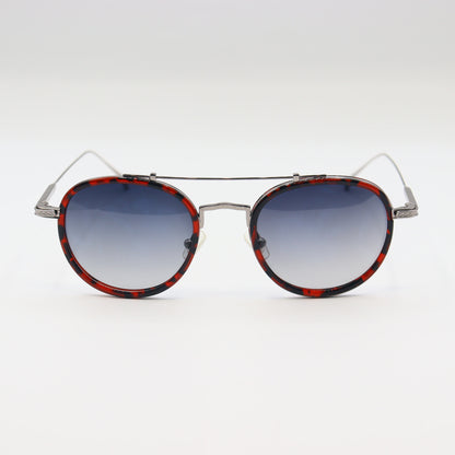 Vintage round sunglasses by CHASHMAY KHAS® with tortoise shell frames and gold accents, featuring polarized lenses.