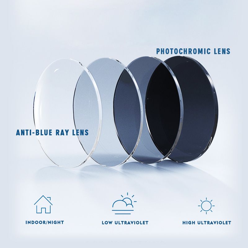 Anti Blue - Photochromic - Prescription Lenses - UV Protection - For Any Frame - CHASHMAY KHAS®