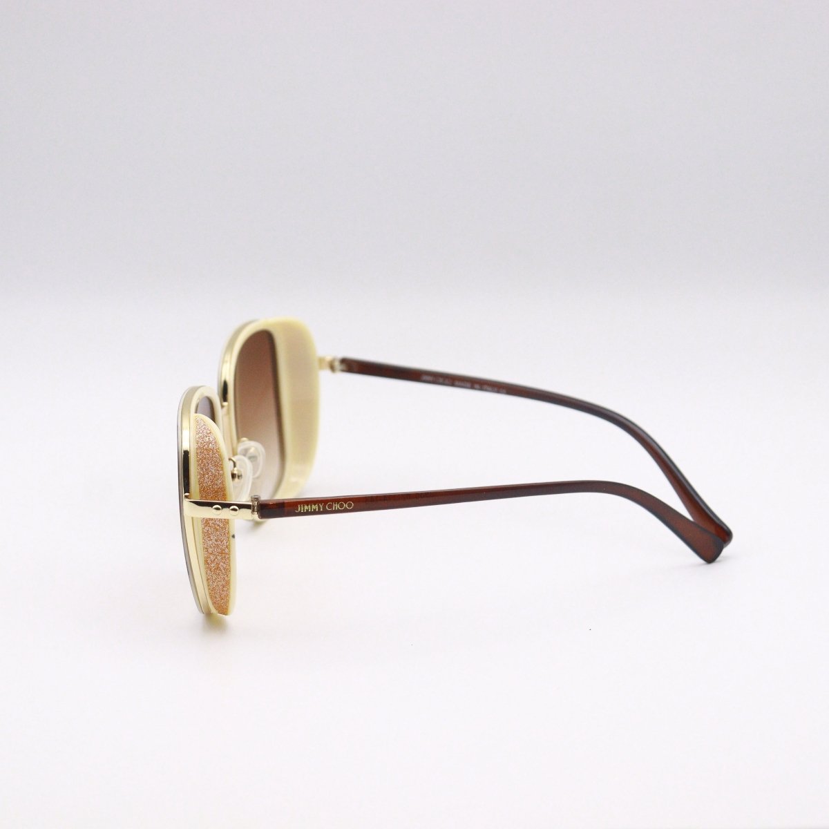 Jimmy Choo - Elva Glitter Side - Shield - Aviator - Sunglasses - CHASHMAY KHAS® - product_vendor