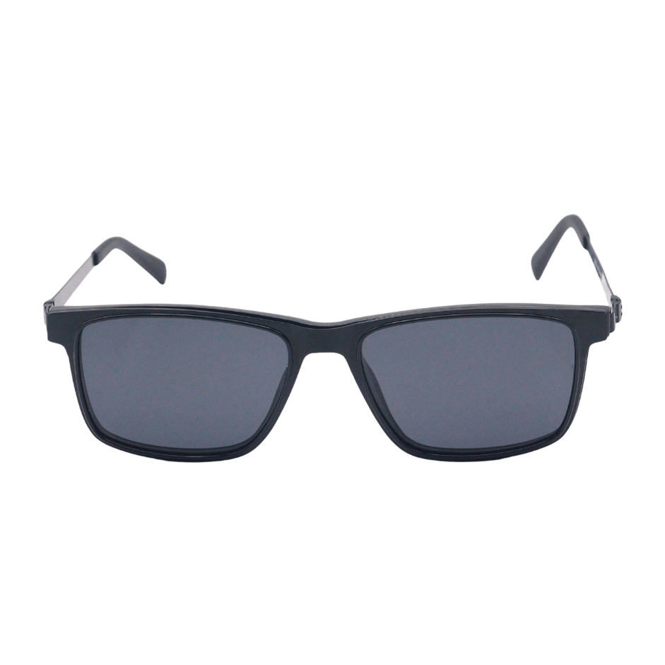 Metallic Black - 2 - in - 1 Magnetic Clip - On - Polarized - Sunglasses - CHASHMAY KHAS® - product_vendor
