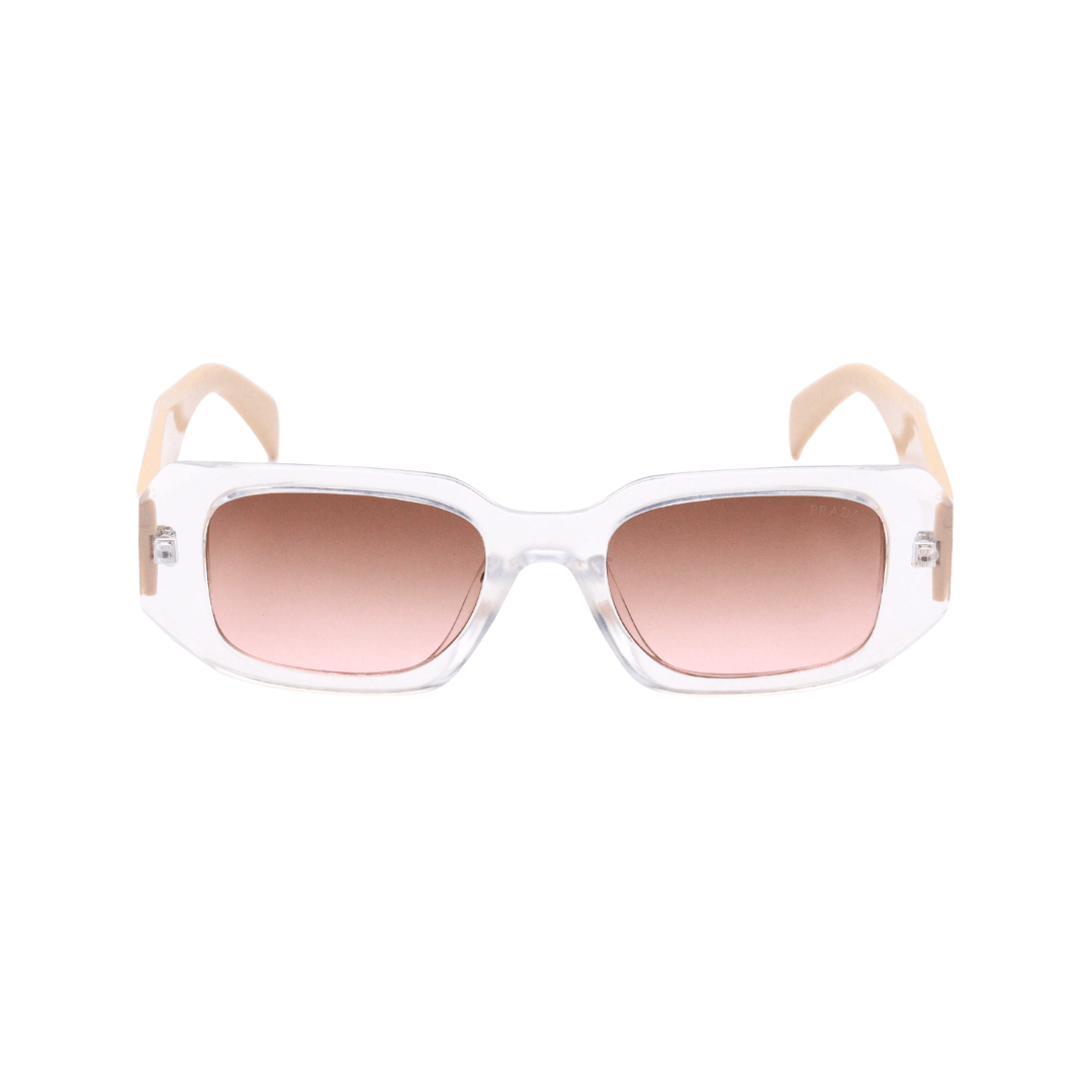 PRADA - SPR 17W - Symbol Rectangle Sunglasses – Transparent Edition - CHASHMAY KHAS® - product_vendor
